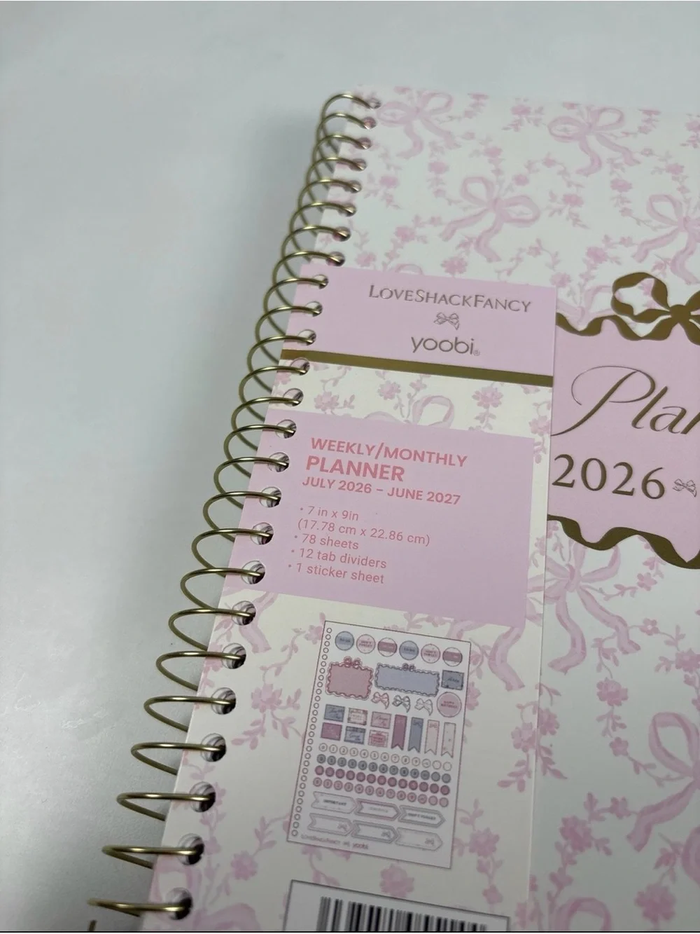 loveshackfancy x Target planner 2026 to 2027
